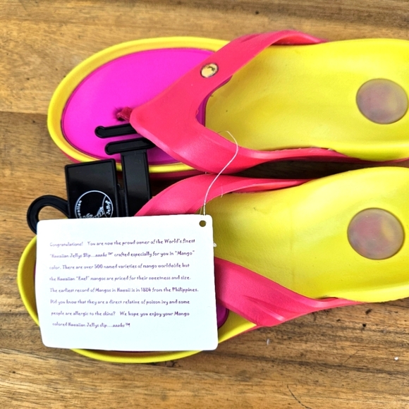 Hawaiian Jellys Ultra Comfort Mango  Unisex  Sandals Women's Size 8 - Picture 4 of 14